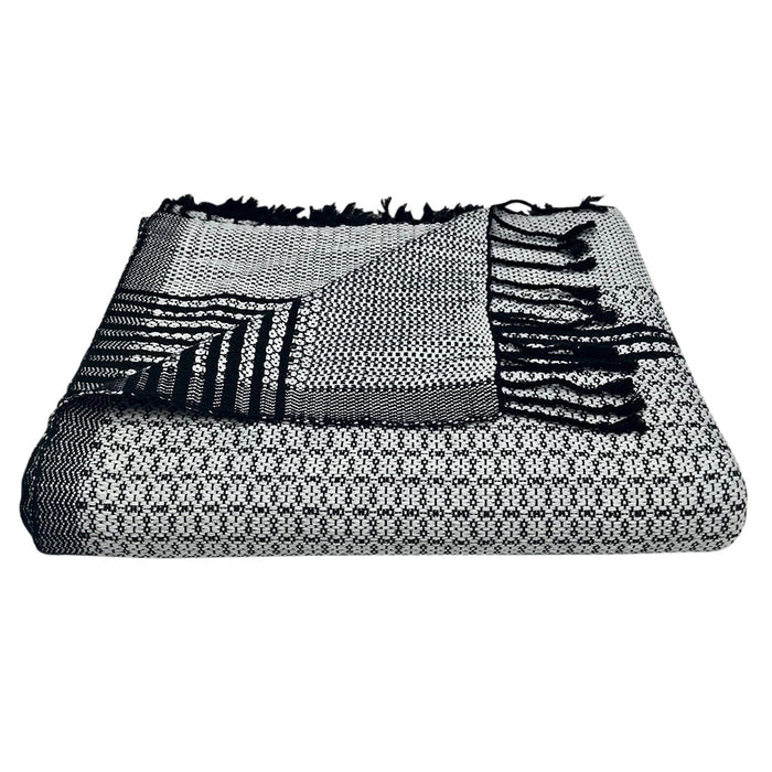 Silver Cambodia Tapestry Throw