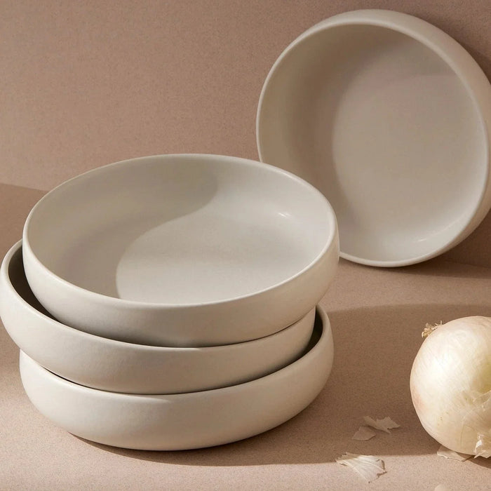 Stone Tunisian Pasta Bowl - Matte White