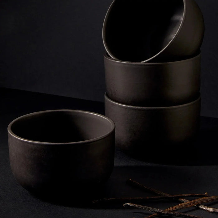 Tunisian Stone Savor Bowl - Matte Black