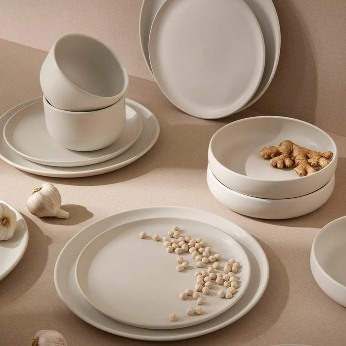 Stone Tunisian Pasta Bowl - Matte White