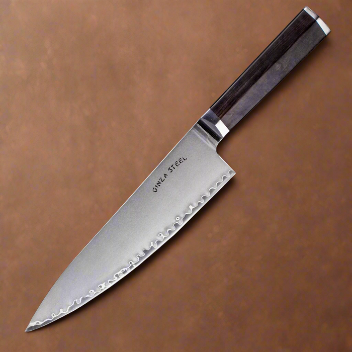 PORTIA 20 | Chef Knife 8" Damascus VG10 Steel / Ebony Wood handle