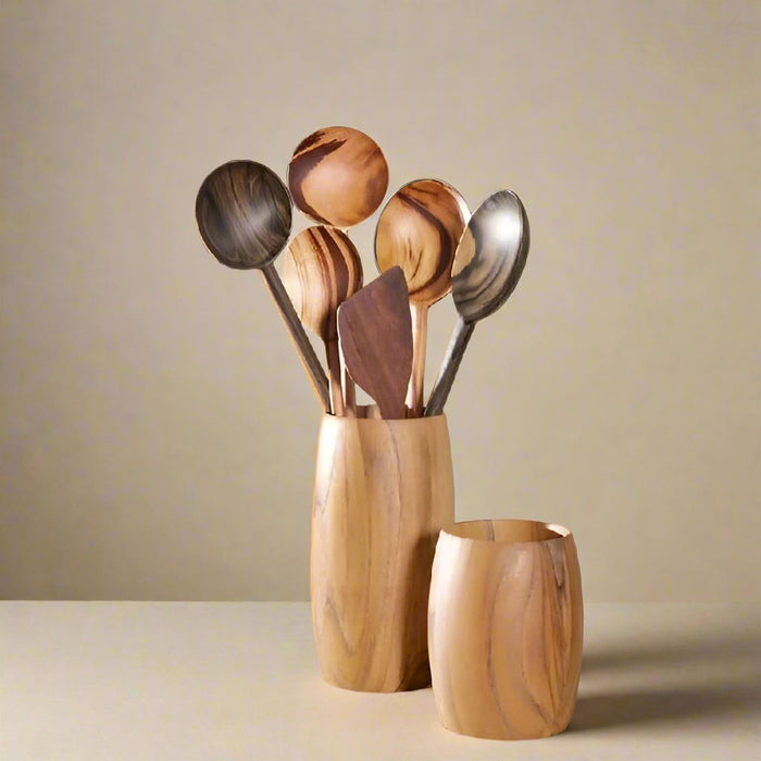 Teak Utensil Holder